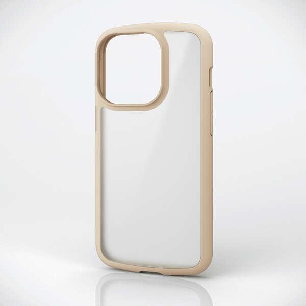 ELECOM iPhone 14 Pro TOUGH SLIM LITE フレームカラーアイボリー ...