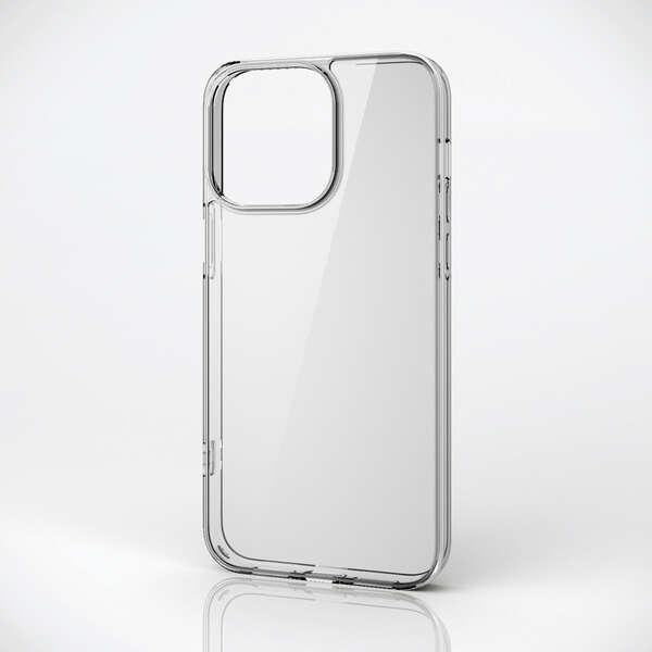 ELECOM iPhone 15 Pro Max ハイブリッドケース ガラス スタンダード 弾力性の...