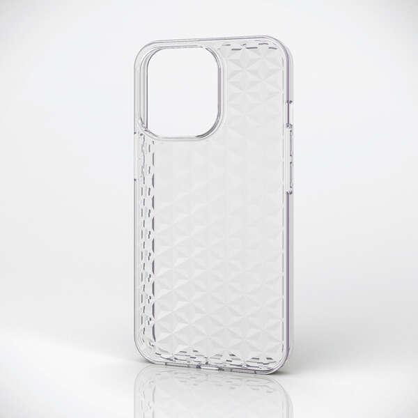 ELECOM iPhone 13 Pro ソフトケース 極み カットライン 麻の葉模様 強じんな耐久...