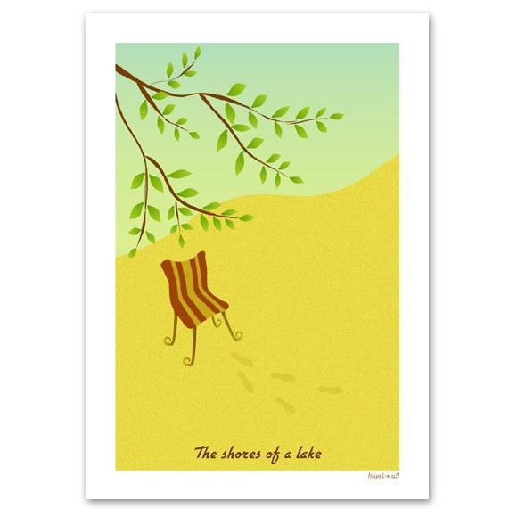 インテリアアートポスター 北欧 デザイン 『Afternoon』 A3サイズ おしゃれポスター In...