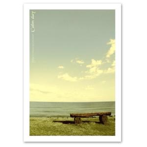 インテリアアートポスター A3サイズ 『Calmday』 海 写真 自然 風景