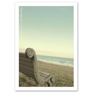 インテリアアートポスター A3サイズ 『Calmday』 海 写真 自然 風景
