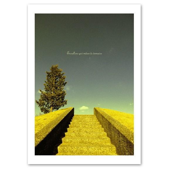 インテリアポスター A2サイズ 『Escalier』 フォト 風景,景色ポスター Interior ...