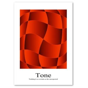 アートポスター A2サイズ 『Tone レッド』 デザイン/クール おしゃれ ポスター/ Interior Art Poster インテリア｜blankwall