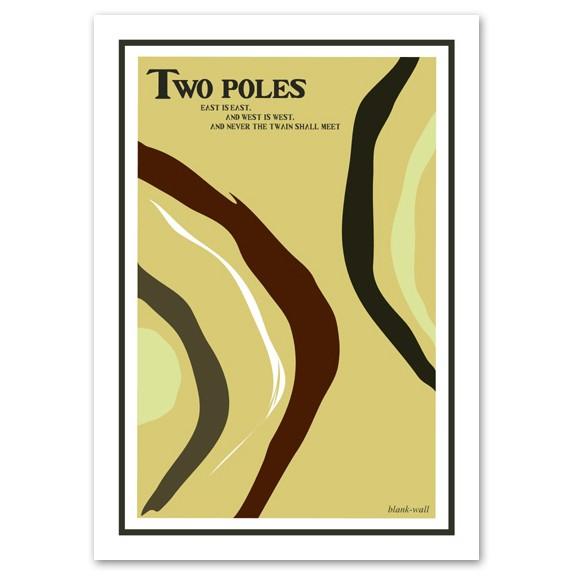 インテリアアートポスター A2サイズ 『Two Poles』 デザイン Interior Art P...