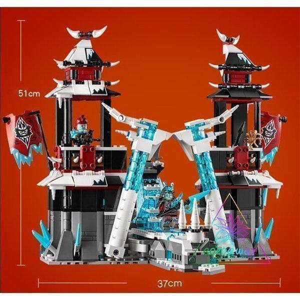 LEGO レゴ互換品 ブロック ニンジャゴー 忍者 魔境のブリザード神殿 70678互換 おもちゃ ...