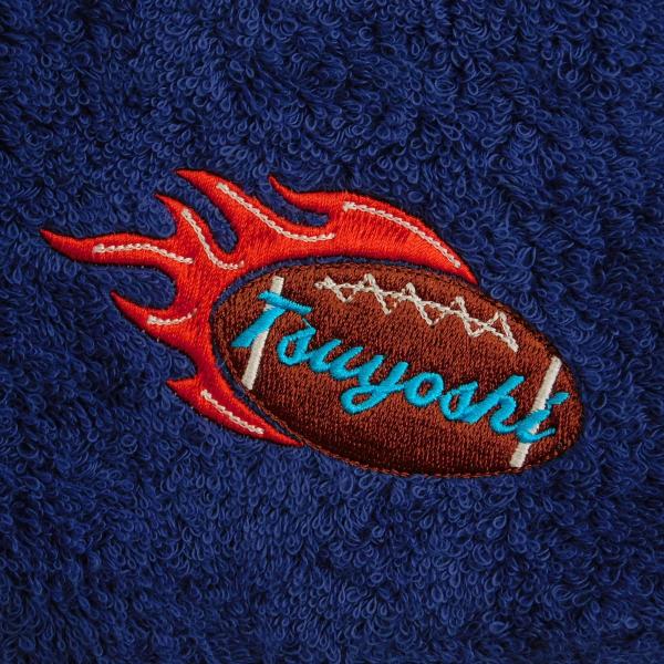 アメフトボール 名入れ刺繍 今治フェイスタオル 記念品 入部 卒部 卒業 チーム 社会人 お揃い ギ...