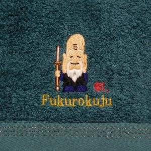 剣士福禄寿とお名前刺繍入り今治フェイスタオル 　還暦　米寿　賀寿　誕生日プレゼント　