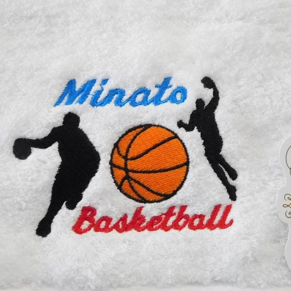 バスケ好きの方へお名前刺繍入り今治フェイスタオル 名入れ 誕生日 プレゼント 父の日 卒業 記念品 ...