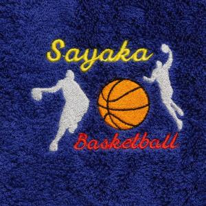 バスケ好きの方へお名前刺繍入り今治フェイスタオ...の詳細画像2