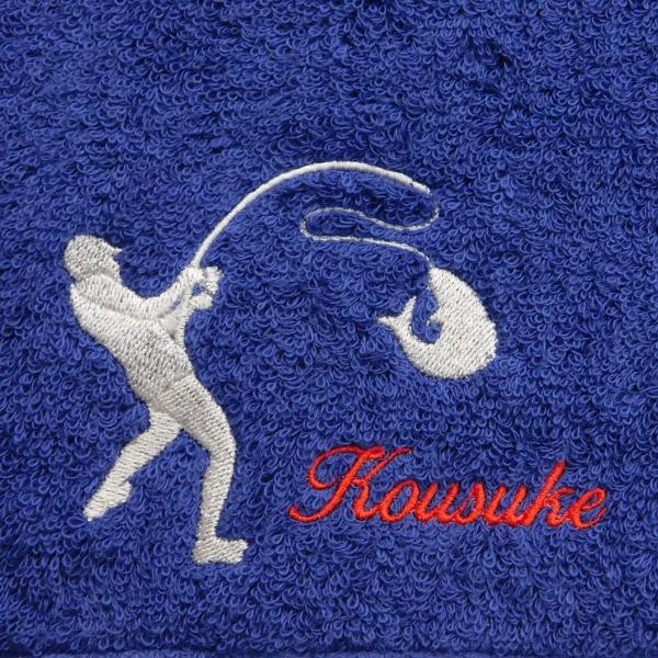 釣りをこよなく愛する方へお名前刺繍入り今治フェイスタオル 名入れ 誕生日 プレゼント 記念品 フィッ...