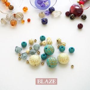 BLAZE アンティーク ビーズ ミックス 17個セット ハンドメイド