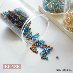 ガラスビーズ 【約15g入り】ガラス製 シードビーズ 丸大 銀引き 約3mm BLAZE ハンドメイド クラフト 手芸 アクセサリーパーツ 商用利用可能 アレンジ