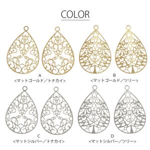 透かしプレート クリスマス 2個セット BLA...の詳細画像1