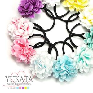 浴衣 髪飾り フラワー ヘアゴム キュート 2...の詳細画像4