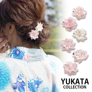 髪飾り 浴衣 花  和装 成人式 卒業式 フラワー ヘアクリップ  ヘアアクセサリー パール 和服 着物 振袖｜ハンドメイド用品&アクセサリー BLAZE