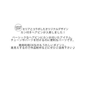 2本入り ヘア金具 ヘアピン カン付き 6cm...の詳細画像1