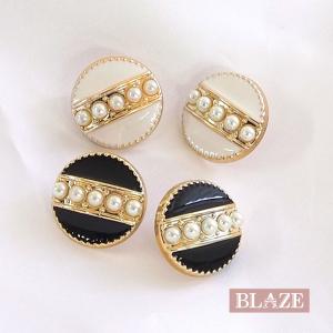 BLAZE 2個・3個入り プラスチック ボタン 20〜30mm べっ甲 風 センター