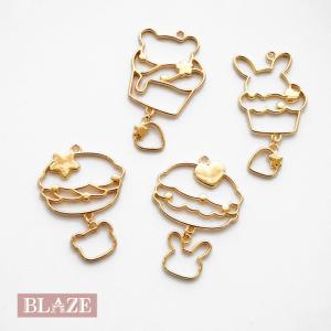 BLAZE 空枠 ゆらゆら 天使 & 悪魔 ハート スウィング ゴールド