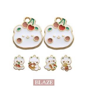 エポチャーム さくらんぼ くま 全5種 BLAZE 商用利用可 カンあり アクセサリー パーツ DIY 材料 ハンドメイド クラフト金属｜ハンドメイド用品&アクセサリー BLAZE