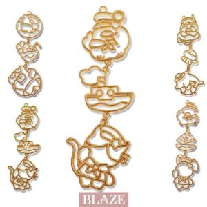 BLAZE 封入パーツ くまちゃん ミックス レジン 花 フラワー
