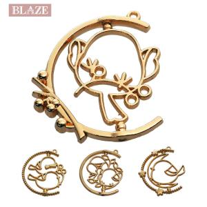 BLAZE（手芸） 空枠 シマエナガ フラワーハート レジン カン付き