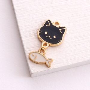 エポ チャーム 猫 と ゆらゆら 魚 ねこ カ...の詳細画像5