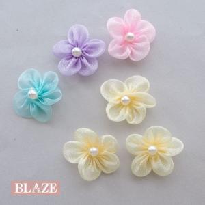 BLAZE カボション 包みボタン 刺繍 レース 貼り付け パーツ ラウンド