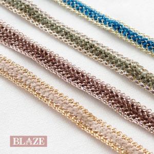 50cmカット レーステープ 金線 ダブルカラー 幅1cm 商用利用可 装飾パーツ 金縁 アロー 飾り リボン おしゃれ BLAZE ハンドメイド クラフト 手芸 手作り｜blaze-japan