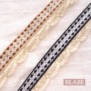 BLAZE 50cmカット トーションレース 12mm幅 ラメ糸 縁取り