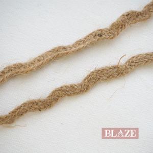 300cmカット 麻 リボン テープ 麻ひも ブレード 7mm シンプル ウエーブ 山道 デザイン ナチュラル BLAZE ハンドメイド クラフト 手芸 商用利用可能 アレンジ