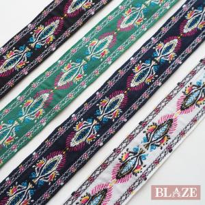 計り売り30cm単位 刺しゅうテープ ネイティブ チロリアン 約4cm幅  BLAZE 商用利用可能 ハンドメイド クラフト 手芸 DIY 材料 縫い付け｜ハンドメイド用品&アクセサリー BLAZE