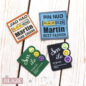 BLAZE 2枚入り タグ ハンドメイド 縦長 英字 シンプル ホワイト