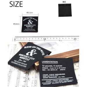 コットンタグ ブラック スクエア ハンドメイド...の詳細画像2