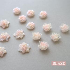 BLAZE フラワー カボション 4個セット デイジー ハンドメイド モチーフ