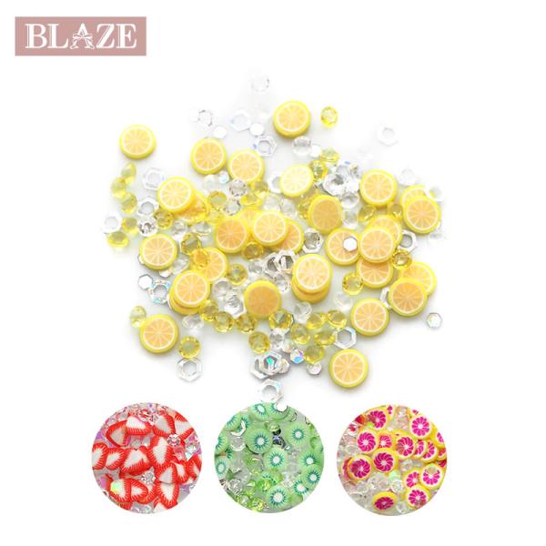 封入パーツ ミックスフルーツ 1．5ｇ 全4種 BLAZE 商用利用可 レジン ネイル シャカシャカ...