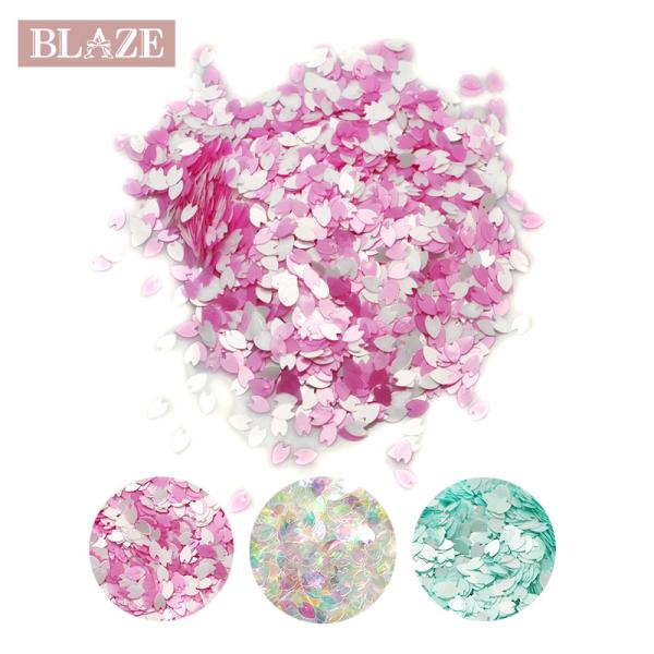 封入パーツ 桜 ダブルカラー 2g 全3種 BLAZE 2色ミックス 商用利用可 レジン 封入素材 ...