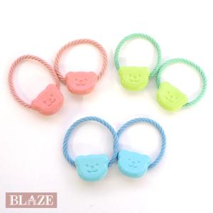 2個入り ヘアゴム ラバー プリンセス BLAZE キッズ ヘアアクセ ポニー