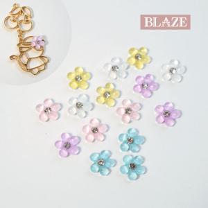 BLAZE カボション レジン チューリップ メタルフレーム ハンドメイド