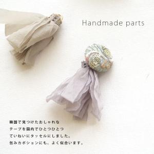 シフォンタッセル チャーム カン付き ナチュラ...の詳細画像2