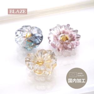 BLAZE カボション レジン チューリップ メタルフレーム ハンドメイド