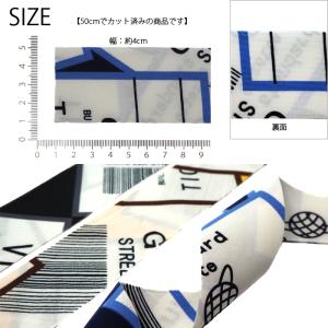 50cmカット 両面 リボン テープ トラベル...の詳細画像2
