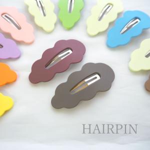 フェイクレザー ヘアピン 送料無料 パッチン留め 2個セット 大きめ