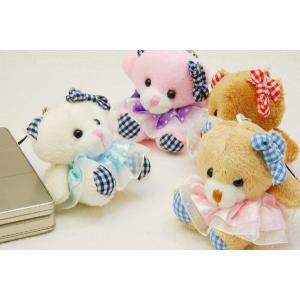 カッコ可愛い☆くまちゃん☆カスタムキーホルダー BLAZE ストラップ キュート くまちゃん ぬいぐるみ キーホルダー ミニ