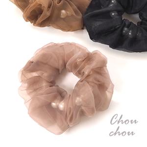 シュシュ パール 入り BLAZE ヘアアクセサ...の商品画像
