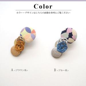 和装 髪飾り ヘアクリップ ちりめん 水引 ゴ...の詳細画像1