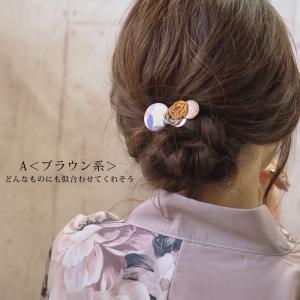 和装 髪飾り ヘアクリップ ちりめん 水引 ゴ...の詳細画像3