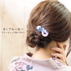 和装 髪飾り ヘアクリップ ちりめん 水引 ゴ...の詳細画像4