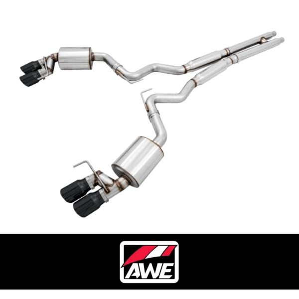 +BS AWE フォード マスタング GT S550 5.0L 2018~2023年 エキゾースト ...