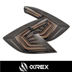 +BS Alpha Rex ホンダ シビック ハッチバック FK7 FK8 2016~21年 LED テール ライト リア ランプ スモーク NOVA 税込み！送料込み！アルファレックス 676010